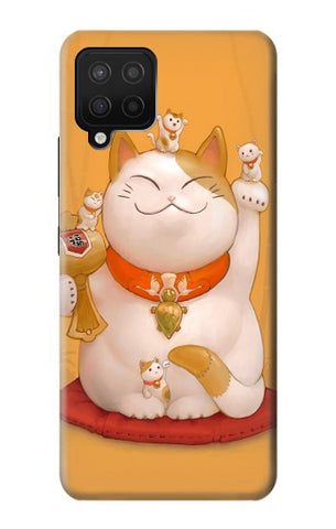 Samsung Galaxy A12 Hard Case Maneki Neko Lucky Cat