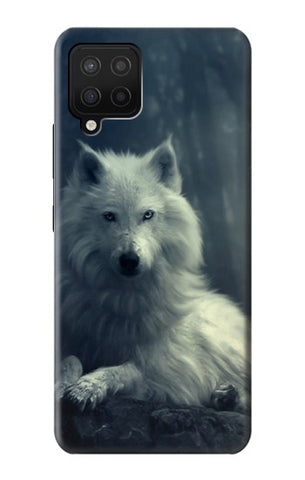Samsung Galaxy A12 Hard Case White Wolf