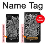 Samsung Galaxy A12 Hard Case Dragon Tattoo with custom name