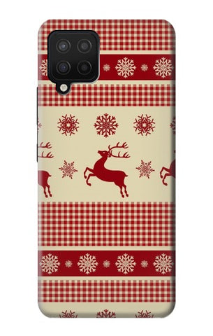 Samsung Galaxy A12 Hard Case Christmas Snow Reindeers