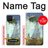 Samsung Galaxy A12 Hard Case Claude Monet Woman with a Parasol with custom name