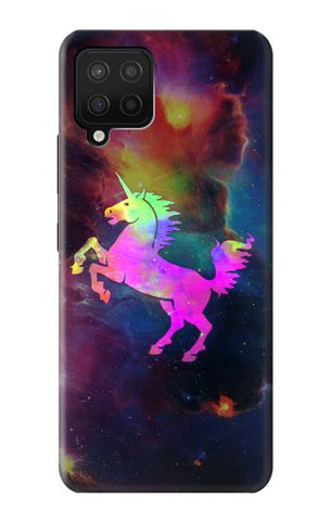 Samsung Galaxy A12 Hard Case Rainbow Unicorn Nebula Space