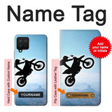 Samsung Galaxy A12 Hard Case Extreme Motocross with custom name
