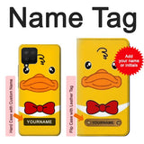 Samsung Galaxy A12 Hard Case Yellow Duck with custom name