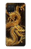 Samsung Galaxy A12 Hard Case Chinese Gold Dragon Printed