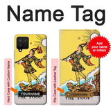 Samsung Galaxy A12 Hard Case Tarot Card The Fool with custom name