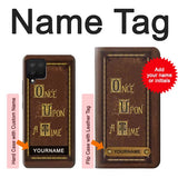 Samsung Galaxy A12 Hard Case Once Upon a Time Book Cover with custom name