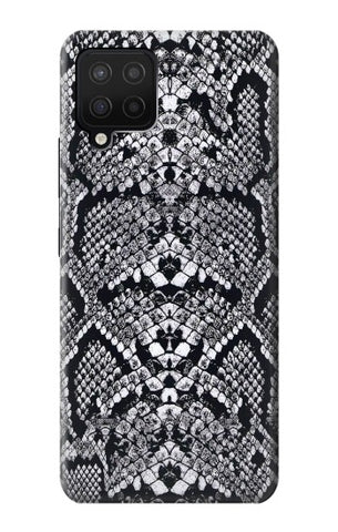 Samsung Galaxy A12 Hard Case White Rattle Snake Skin