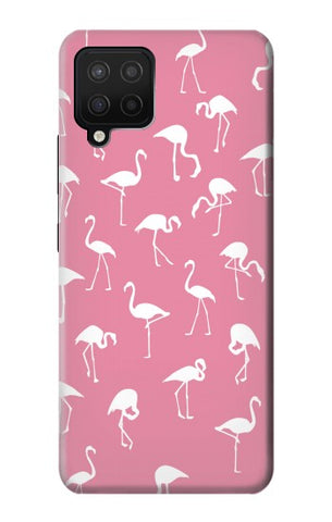 Samsung Galaxy A12 Hard Case Pink Flamingo Pattern