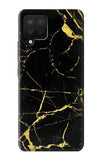 Samsung Galaxy A12 Hard Case Gold Marble Graphic Printed