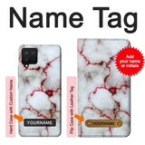 Samsung Galaxy A12 Hard Case Bloody Marble with custom name