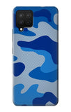 Samsung Galaxy A12 Hard Case Army Blue Camouflage