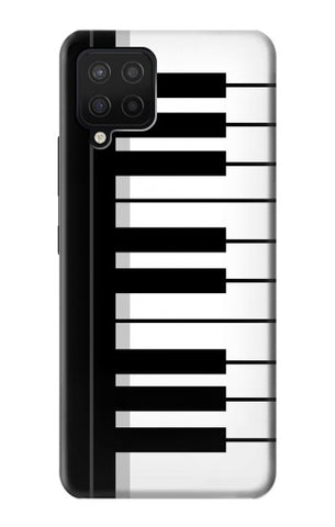 Samsung Galaxy A12 Hard Case Black and White Piano Keyboard