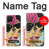 Samsung Galaxy A12 Hard Case Girls Pop Art with custom name