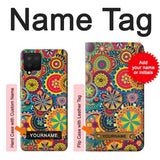 Samsung Galaxy A12 Hard Case Colorful Pattern with custom name