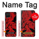 Samsung Galaxy A12 Hard Case Crow Black Tree with custom name