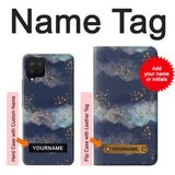 Samsung Galaxy A12 Hard Case Gold Star Sky with custom name