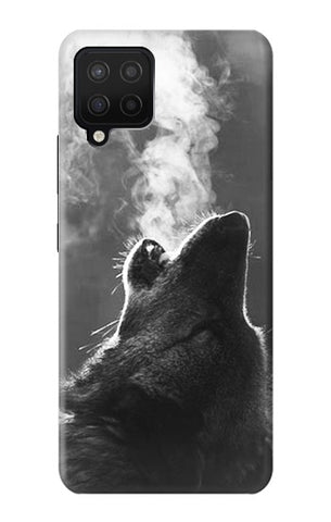 Samsung Galaxy A12 Hard Case Wolf Howling