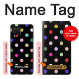 Samsung Galaxy A12 Hard Case Colorful Polka Dot with custom name