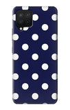 Samsung Galaxy A12 Hard Case Blue Polka Dot