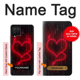 Samsung Galaxy A12 Hard Case Devil Heart with custom name