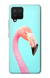 Samsung Galaxy A12 Hard Case Pink Flamingo