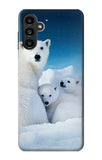 Samsung Galaxy A13 5G Hard Case Polar Bear Family Arctic