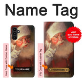 Samsung Galaxy A13 5G Hard Case Xmas Santa Claus with custom name