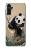 Samsung Galaxy A13 5G Hard Case Panda Fluffy Art Painting