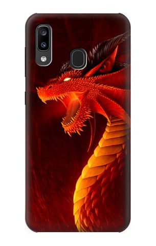 Samsung Galaxy A20, A30, A30s Hard Case Red Dragon