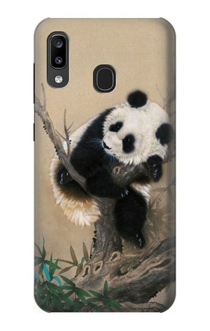 Samsung Galaxy A20, A30, A30s Hard Case Panda Fluffy Art Painting