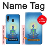 Samsung Galaxy A20, A30, A30s Hard Case Bhuddha Aura Chakra Balancing Healing with custom name