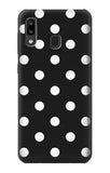 Samsung Galaxy A20, A30, A30s Hard Case Black Polka Dots