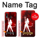 Samsung Galaxy A20, A30, A30s Hard Case Sexy Devil Girl with custom name