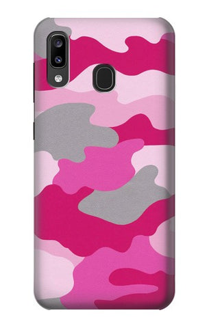 Samsung Galaxy A20, A30, A30s Hard Case Pink Camouflage