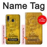 Samsung Galaxy A20, A30, A30s Hard Case One Kilo Gold Bar with custom name