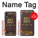 Samsung Galaxy A20, A30, A30s Hard Case Holy Bible Cover King James Version with custom name