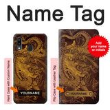 Samsung Galaxy A20, A30, A30s Hard Case Chinese Dragon with custom name