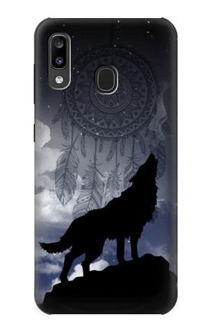 Samsung Galaxy A20, A30, A30s Hard Case Dream Catcher Wolf Howling
