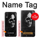 Samsung Galaxy A20, A30, A30s Hard Case Death Skull with custom name