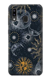 Samsung Galaxy A20, A30, A30s Hard Case Moon and Sun