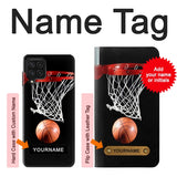 Samsung Galaxy A22 4G Hard Case Basketball with custom name