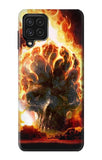Samsung Galaxy A22 4G Hard Case Hell Fire Skull