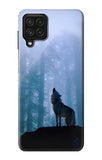 Samsung Galaxy A22 4G Hard Case Wolf Howling in Forest