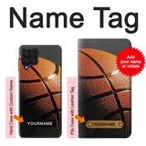 Samsung Galaxy A22 4G Hard Case Basketball Sport with custom name