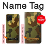 Samsung Galaxy A22 4G Hard Case Camo Camouflage Graphic Printed with custom name