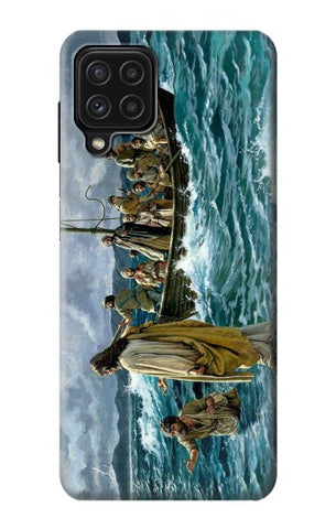 Samsung Galaxy A22 4G Hard Case Jesus Walk on The Sea