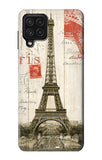 Samsung Galaxy A22 4G Hard Case Eiffel Tower Paris Postcard