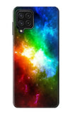 Samsung Galaxy A22 4G Hard Case Colorful Rainbow Space Galaxy