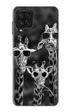 Samsung Galaxy A22 4G Hard Case Giraffes With Sunglasses